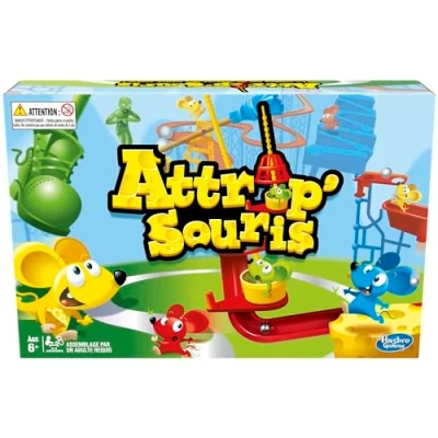 Immagine di Hasbro Gaming Attrap&#039;Mouse Gioco da tavolo per bambini dai 6 anni in su, installazione più semplice rispetto alle versioni precedenti C0431448, multicolore