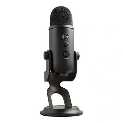 Immagine di Logitech for Creators Blue Yeti Microfono USB per Registrazione, Streaming, Gaming, Podcasting su PC e Mac, Mic a Condensatore, Laptop, Computer, Effetti VOICE, Stand Regolabile, Plug, Play, Nero