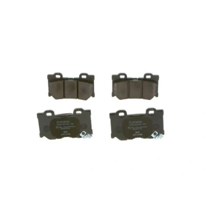 Immagine di BOSCH 0 986 494 863 Kit pastiglie freno Low Metallic con segnalatore acustico usura lamierino anticigolío INFINITI: Q70, Q50 Sedan, QX70 SUV