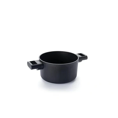 Immagine di Woll Eco Logic Pentola QXR, Ø 20 cm, altezza 12 3 litri, con 2 manici laterali, adatto per tutti i piani cottura, senza PFAS, in alluminio pressofuso, rivestimento antiaderente, resistente al