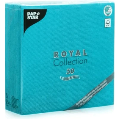 Immagine di Papstar 81748 Royal Collection Set da 50 tovaglioli, 40 x cm, Colore: Turchese
