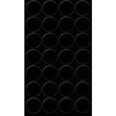 Immagine di haggiy cappucci di copertura autoadesivi per mobili a vite viti e fori protettivi Ø20 mm 28 pezzi intonaco (liscio nero)