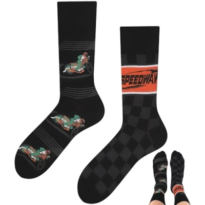 Immagine di TODO Colours Calzini divertenti con motivo Multicolori, Colorati, Pazzi per la gioia di vivere, Speedway, 43 46