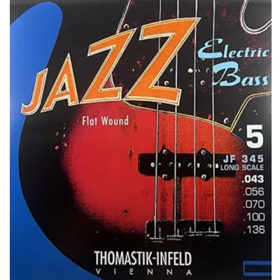 Immagine di Thomastik JF344 Set 43 100 per basso jazz a bobina piatta