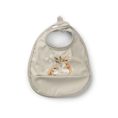 Immagine di Elodie Details Bavaglino Impermeabile per Bimbo e Bimba Design Scandinavo Bunny Darling
