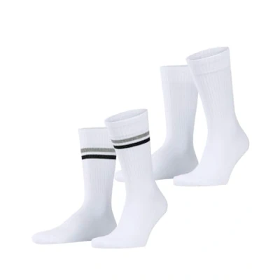 Immagine di ESPRIT Tennis Stripe Multipack M So cotone fantasia confezione di 2 paia, Calzini Uomo, Bianco White Mix 2020, 39 42