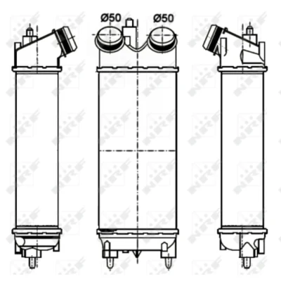 Immagine di NRF 30274 Intercooler FORD: FIESTA 6, Transit Courier Station Wagon, Ecosport Mk2