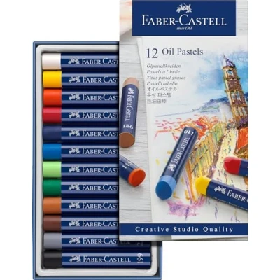 Immagine di Faber Castell 127012 Pastelli a olio permanenti STUDIO QUALITY, confezione da 12 pezzi
