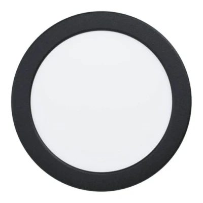 Immagine di Eglo connect.z Fueva 6 Z, Set 3 faretti da incasso a LED, piatti, ZigBee, App, controllo vocale Alexa, RGB, luce bianca calda e fredda, dimmerabili, IP44, in metallo nero, diametro 16,6 cm