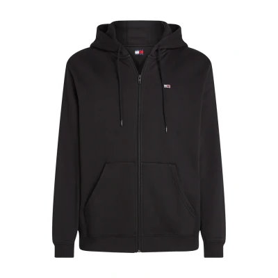 Immagine di Tommy Jeans REG FLAG ZIP THRU Felpa con zip, Uomo, Taglia: 44, Black