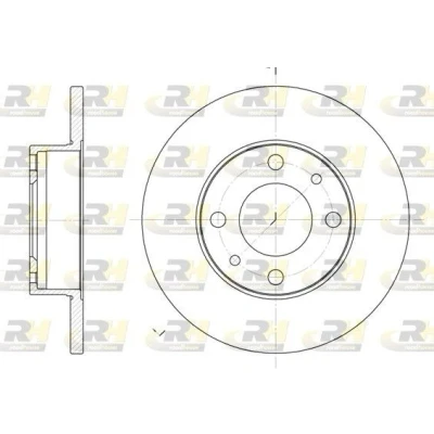 Immagine di ROADHOUSE Disco freno FIAT: Panda I Hatchback, Uno Fiorino II Van, LANCIA: DELTA 1, Y10, AUTOBIANCHI: Y10 A 112 Hatchback