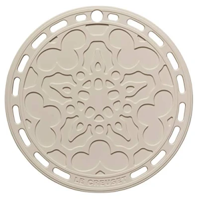 Immagine di Le Creuset Sottopentola rotondo French, Silicone, Resistente al Calore fino a 250 C, diameter 20 cm, Meringue, 42401207160000