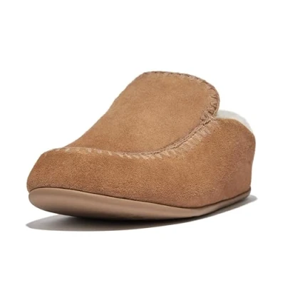 Immagine di Fitflop Ciabatta Chrissie con Cuciture all&#039;Uncinetto, Pantofole Donna, Anacardi, 38 EU