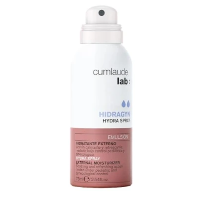 Immagine di Cumlaude Lab Hydra Spray Bruma Vulvar Hidratante, Calmante y Refrescante en 5 segundos, con Ácido Hialurónico Aloe Vera para Sequedad, Picor o Inflamación de la Zona Genital Externa 75 ml