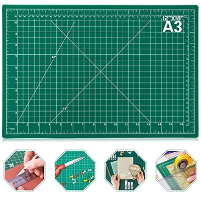 Immagine di Anezus tappetino da cucito autorigenerante, 30,5 x 45,7 cm, taglio a doppio lato, 5 strati, per cucito, artigianato, hobby, tessuti, progetti di scrapbooking
