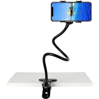 Immagine di Eight Space Supporto Cellulare Collo Oca Pigra, Ferro da stiro, Flessibile e Regolabile, Universale Porta 360 Rotazione, per Cellulari, Tavolo, Letto Smartphone Cucina Ufficio