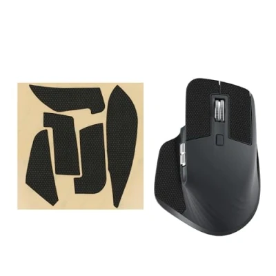 Immagine di kwmobile Nastro Antiscivolo per Mouse da Gioco Compatibile con Logitech MX Master 3S Griptape Facile Applicare e Sottile 0,5 mm nero