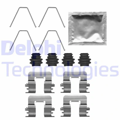 Immagine di DELPHI LX0726 Kit accessori, Pastiglia freno OPEL: Adam