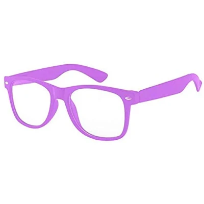 Immagine di Boolavard Kids Nerd Occhiali Clear Lens Geek Finti per Ragazze Ragazzi età 4 12 (Viola)