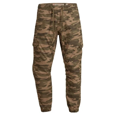 Immagine di Indicode Uomini Levy Cargo Pants Pantaloni in Cotone con 6 Tasche Dired Camouflage S