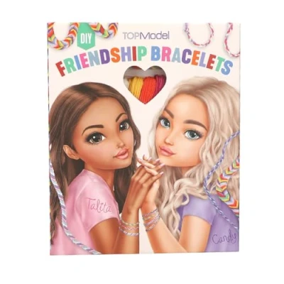 Immagine di Depesche 12370 TOPModel dell&#039;amicizia Fai da Te per Annodare Braccialetti e ciondoli, Set Artigianale con Filo di Cotone in 12 Colori Istruzioni, Multicolore, One Size
