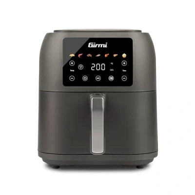 Immagine di Girmi FG92 &quot;Ecofrit Deep&quot; Friggitrice ad Aria, Capacità XXL 8 Litri, 1700W, BPA/PFOA free, Contenitore antiaderente, Display digitale con 7 programmi, Tasto di sicurezza, Ricettario Incluso