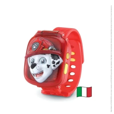 Immagine di VTech PAW Patrol Orologio Interattivo di Marshall, per Bambini con 4 Giochi, Schermo a Colori, Inclusa Voce Ryder, Funzione Sveglia e Timer, Lingua Italiana, Batterie Incluse, 3 7 Anni