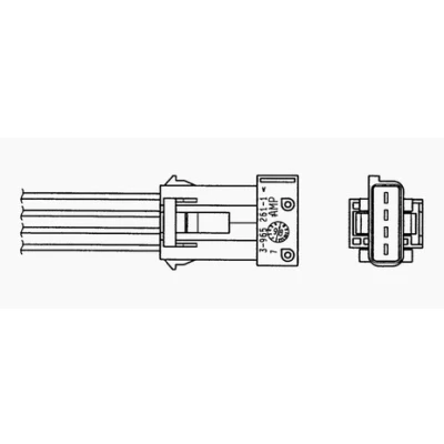 Immagine di NGK 0395 Sonda lambda 4 PEUGEOT: 206 Hatchback, 307 CC, 308 II CITROËN: C3 III, Xsara Picasso, C4 Coupe, FIAT: Ulysse I