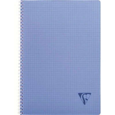Immagine di Clairefontaine 328125C Collection Linicolor Fresco, quaderno a spirale, A4 21x29,7 cm, 100 pagine quadretti piccoli, copertina in polipropilene trasparenti, Colori assortiti, 1 pezzo