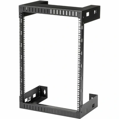 Immagine di StarTech.com Armadio Rack a Muro 15U 19&quot; Server Telaio Aperto 2 Montanti con Profondità di Montaggio 30cm, rete per Apparecchiature IT/AV/Switch/Patch Panel (RK15WALLO)