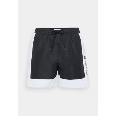 Immagine di Calvin Klein Swimwear Medium Drawstring Fashion Shorts da mare, Uomo, Taglia: XL, Black/white