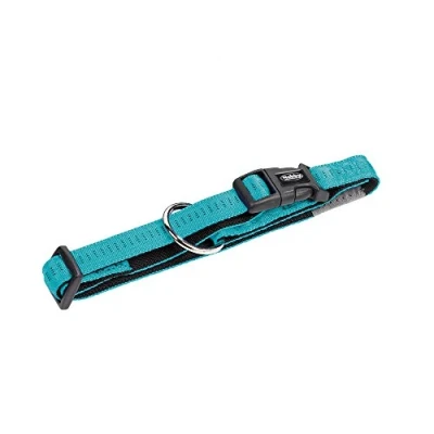 Immagine di Nobby Collare Soft Grip in naylon larg.15 mm x lung.25/35 cm bicolor verde