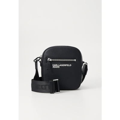 Immagine di Karl Lagerfeld Jeans Essential Grainy Unisex Borsa a tracolla, Taglia: One Size, Black