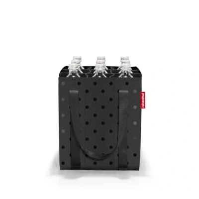 Immagine di reisenthel Bottlebag Glossy Dots Black 9 scomparti, facile riciclaggio delle bottiglie, tracolla