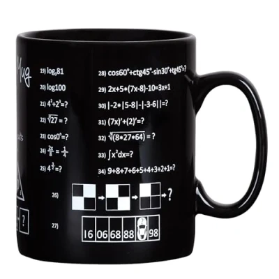 Immagine di Froster Tazza per Genio, Nera 300 ml, Matematica