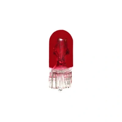 Immagine di LAMPADINA 12V 5W T10 ROSSO WEDGE W2.1x9.5D LAMPADA AUTO MOTO CICLOMOTORE