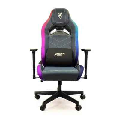 Immagine di Woxter Stinger Station Elite RGB Sedia con LED di gioco configurabile (albero in acciaio, alzata a gas pistone classe 3, Ergonomia, bracciolo 2D, altezza e inclinazione regolabile)