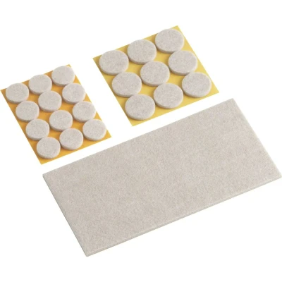 Immagine di Metafranc WU0644896 Feltro autoadesivo, rotondo, quadrato Beige 1 KIT
