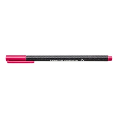 Immagine di Staedtler Penne Bordeaux Triplus Fineliner, Punta Fine Rinforzata In Metallo 0.3 Mm, Fusto Triangolare Ergonomico, Confezione Da 10 334 23, Box di