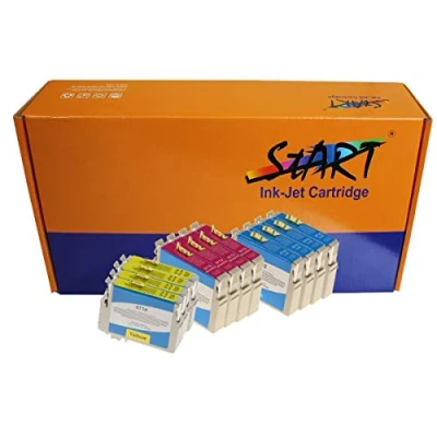 Immagine di START 12 cartucce d&#039;inchiostro compatibili in sostituzione di Epson T0712 T0713 T0714