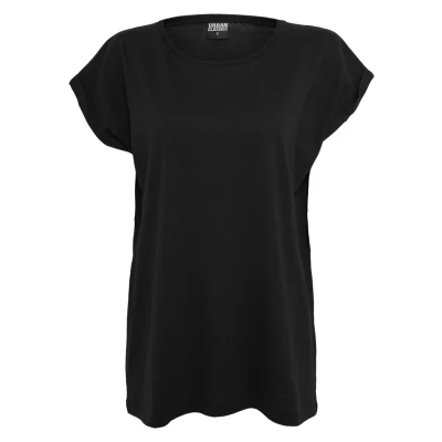 Immagine di Urban Classics Extended Shoulder Tshirt basic, Donna, Taglia: XS, Black