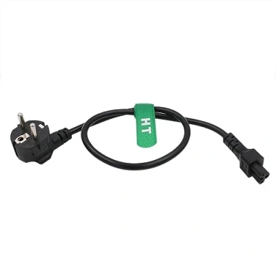 Immagine di HangTon cavo di alimentazione Euro Schuko spina CEE7/7 su IEC320 C5 Mickey Mouse per computer portatile AC adattatore 250 V 2,5 A 24&quot;