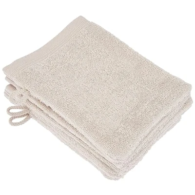 Immagine di De Witte Lietaer Contessa Luxe Set di 6 asciugamani in cotone, 16 x 22 cm, colore: Beige sabbia