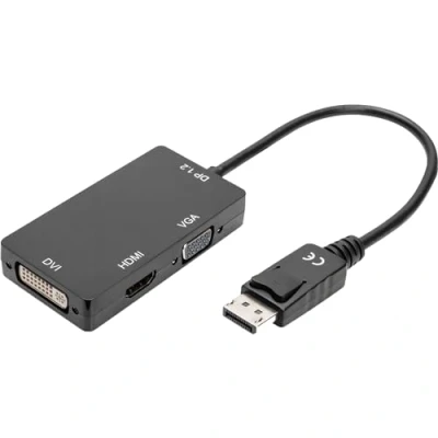 Immagine di Digitus AV Convertitore AK 340418 002 S [DisplayPort HDMI, DVI, VGA] 3840 x 2160 Pixel