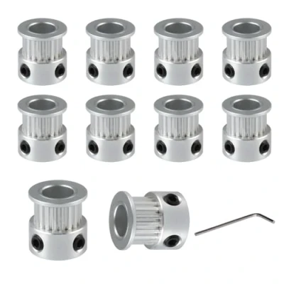 Immagine di BZ 3D Puleggia GT2 20 Denti foro 8mm Pulegge Alluminio 20T Bore Pulley per Larghezza 6mm Cinghia Dentata Stampante 3D,CNC.(10 pezzi)