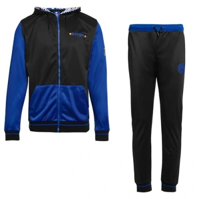 Immagine di FC Internazionale Milano S.p.A. Inter Tuta Uomo Ragazzo, Felpa Con cappuccio + Pantalone, Zip, Scudetto, Prodotto Ufficiale