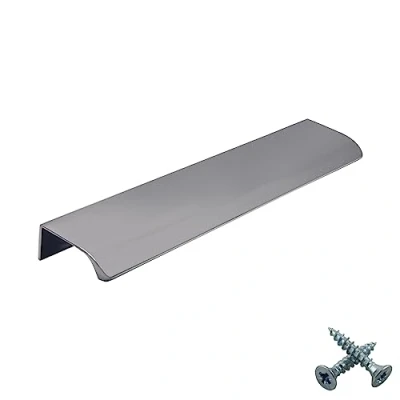 Immagine di M4TE Maniglie a Profilo per Armadietti Da Cucina, Tiranti Cassetti Credenza, Nascoste Camera Letto Cromo Lucido. Serie VD3: 128 mm