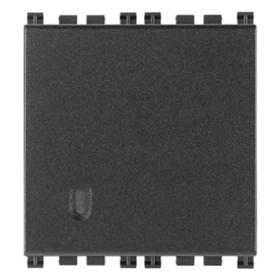 Immagine di VIMAR 19004.2 Interruttore 1P 10 AX 250 V , illuminabile, bilanciere Intercambiabile, Max. 100 W per lampade con Alimentatore Integrato (IEC 60669 1:2017), 2 moduli, serie Arké, Grigio