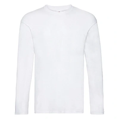 Immagine di Fruit of the Loom Maglietta a maniche lunghe da uomo bianco L