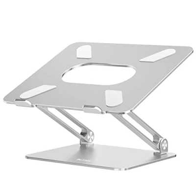 Immagine di BoYata Supporto PC Portatile, per Laptop Multi Angolo Regolabile w Compatibile (10 17 Pollici) Inclusi MacBook Pro/Air, Surface Laptop, Samsung, HP (Argento)